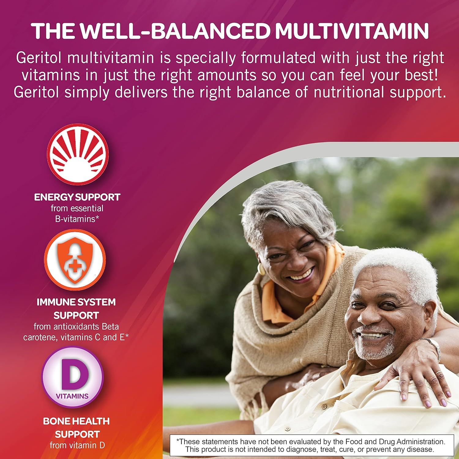 , Multivitamin Supplement, Contains B-Vitamins, Antioxidants, Vitamins C, E & D