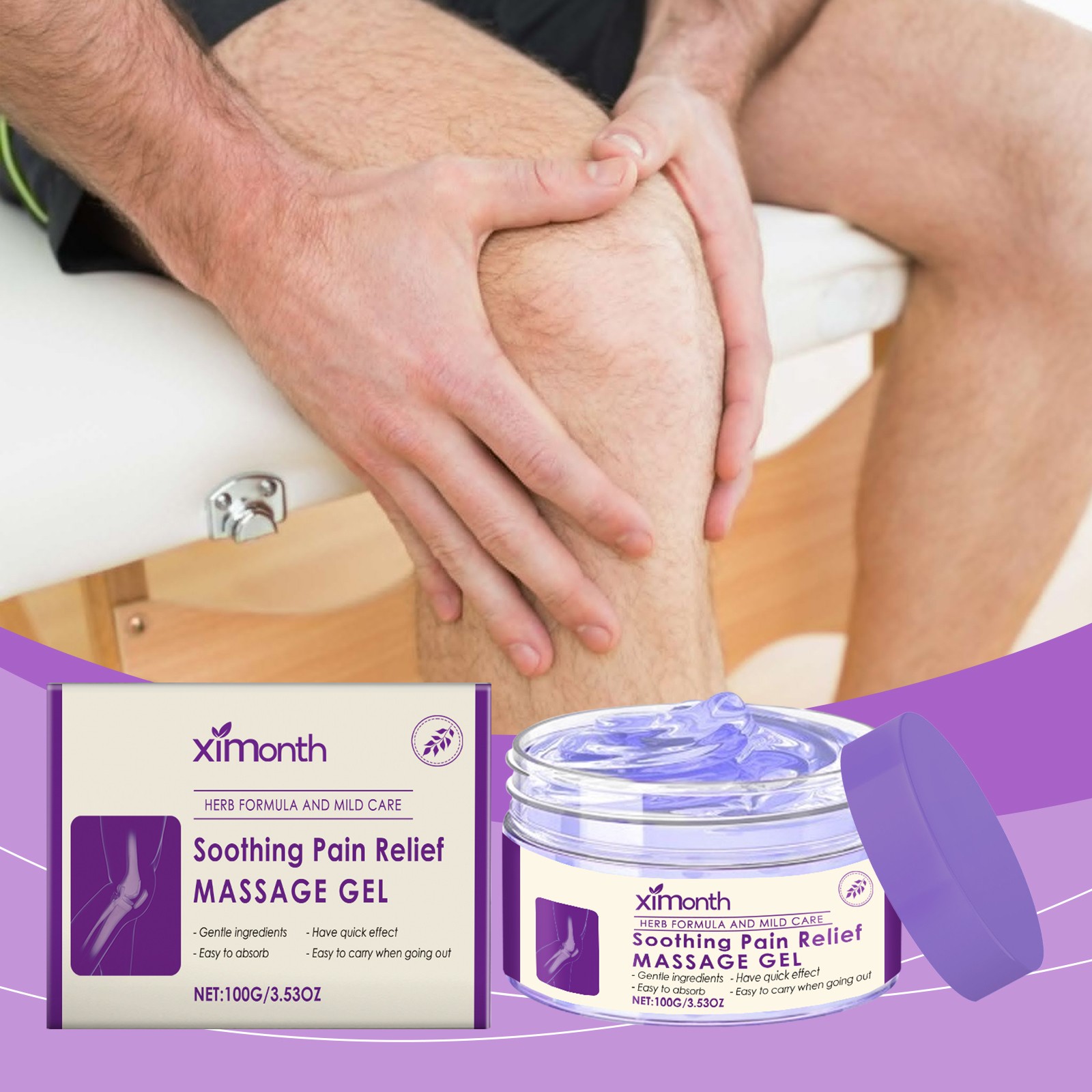 comfortable Relief Gel – Body Massage Daily Care Joints Knees Elbows 🧼