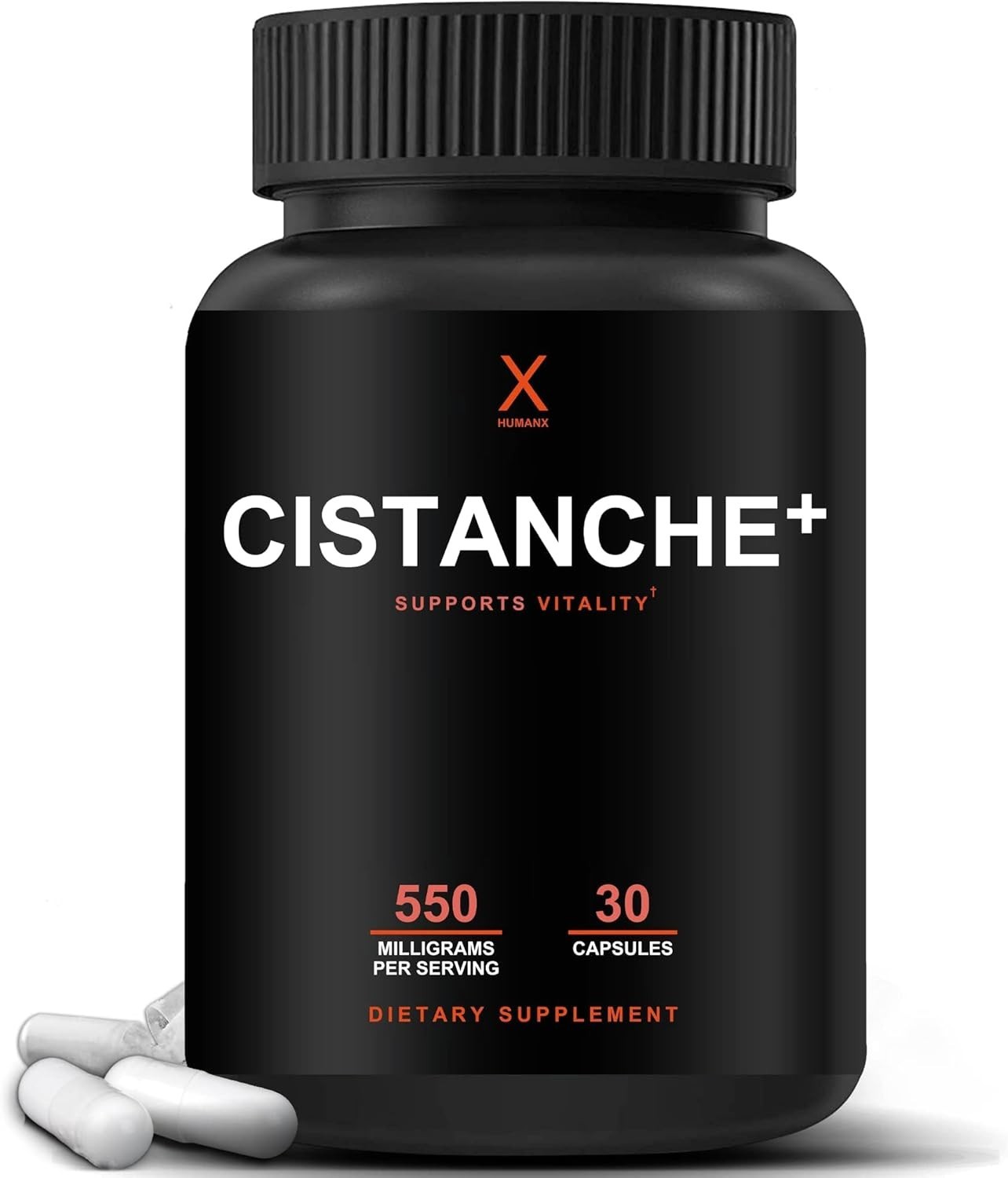 Humanx Cistanche+ 550MG (Cistanche Tubulosa Extract Powder for Men) USA Made