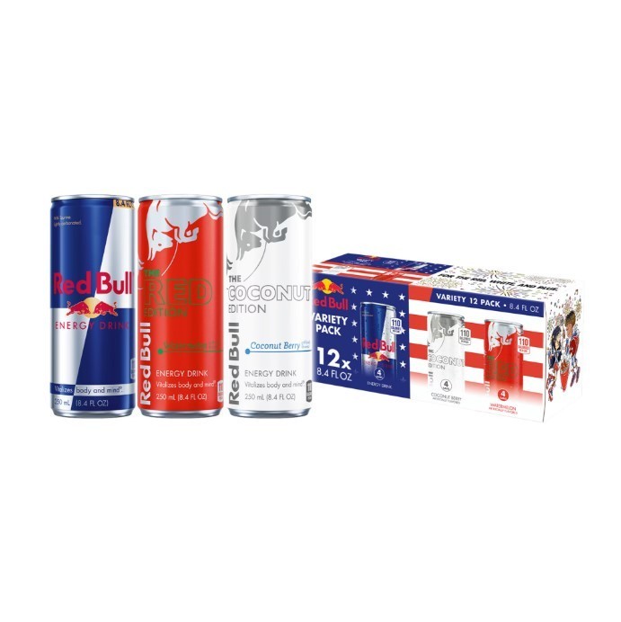 Red Bull Summer Celebration Variety Pack 8.4 fl oz 12 Pack Energy Drink, HOT NEW