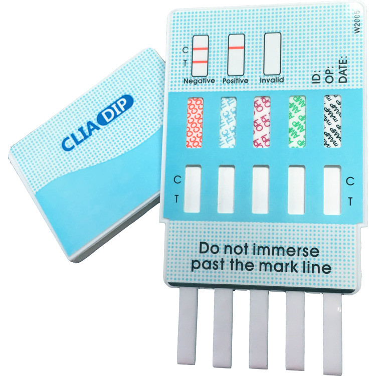 (5 Pack) 5-Panel Drug Test Dip Card – FDA Free Shipping!