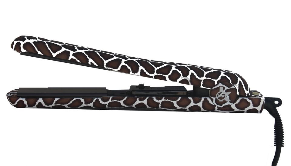 KOR Hair Straightener 100% Ceramic Pink & Purple Hair Iron 3 Years Warranty