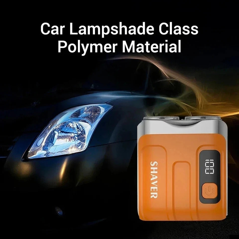 Wet Dry Use Dual Blades Waterproof Electric Smart Shaver USB Rechargeable Mini.