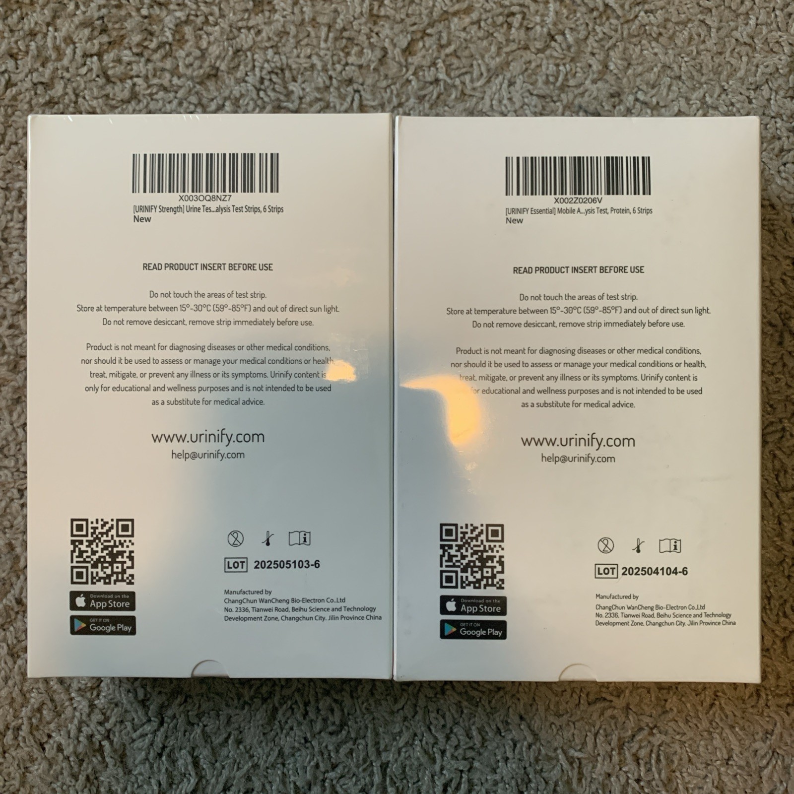 Urinify Essential & Strength Kit General Wellness Strips Urinary Tract 6+6 Strip