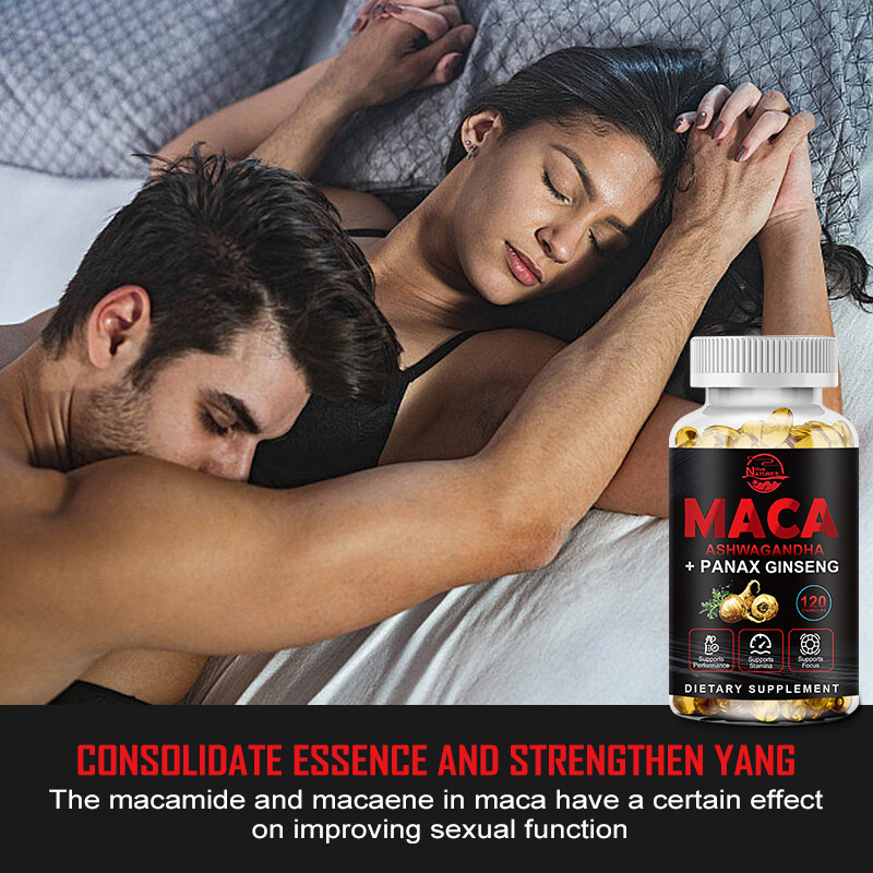 Maca Root Capsules 10000mg, Peruvian Maca Extract for Men & Women 120 Capsules