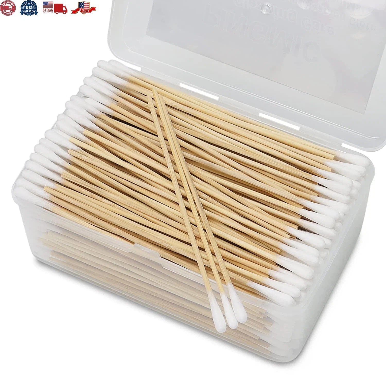 500 Pc Cotton Swab Applicator Q-tip Swabs 6″ Extra Long Bamboo Handle Cleaning
