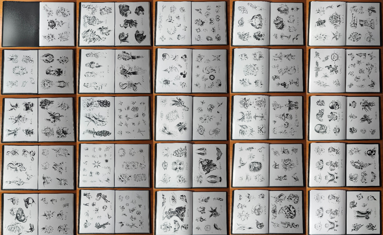 1975 Picture Machine Spaulding Rogers Traditional Vintage Tattoo Flash Book 1-50
