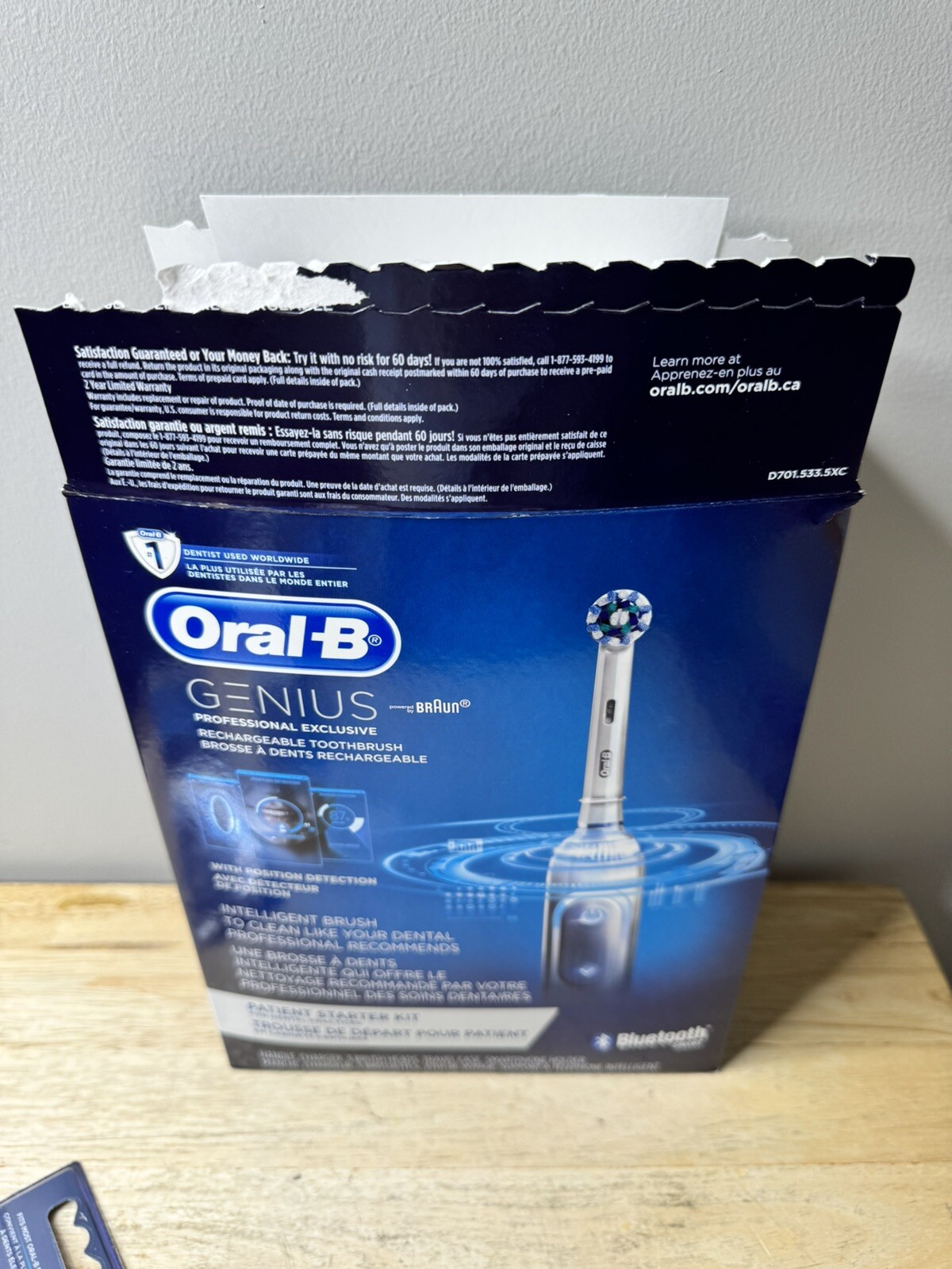 Oral B Genius X Rechargeable Toothbrush Patient Starter Kit And Brush Head