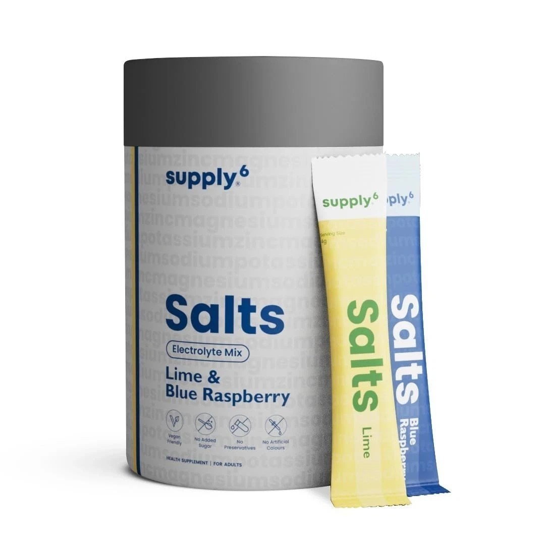 Supply6 Salts | Electrolyte Mix | Zero Added Sugar | Sodium, Potassium, (36 Pcs)