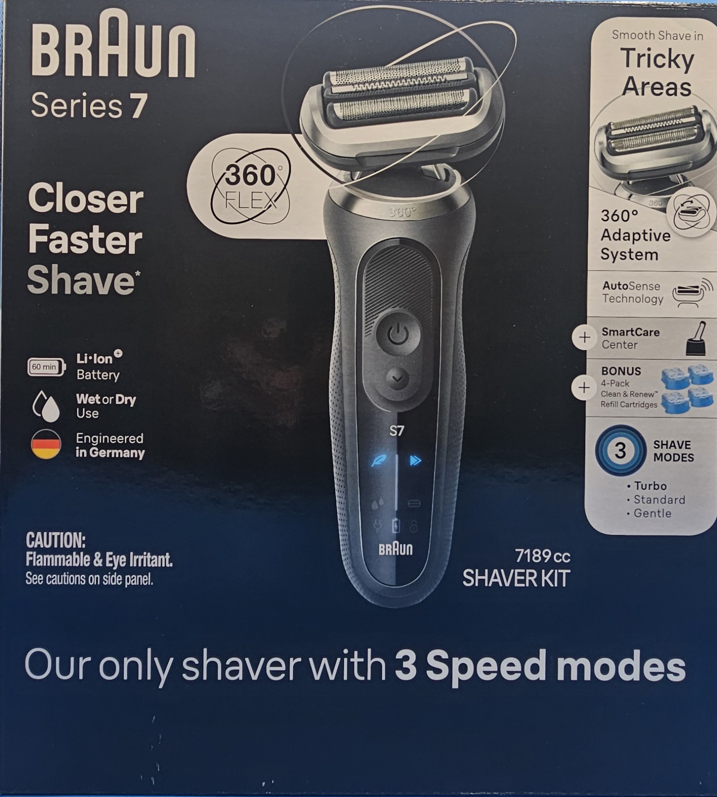 Braun Series 7 7189cc Electric Razor Shaver Kit for Men