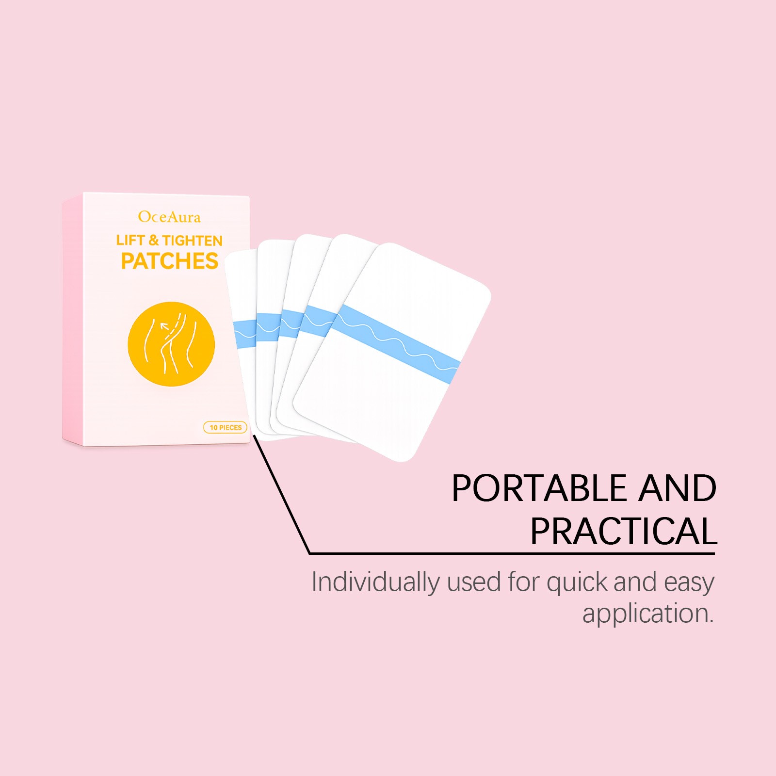 Body Lifting Patches for Legs/Abdomen/Buttocks & Arms, Transparent Skin ~US BEST