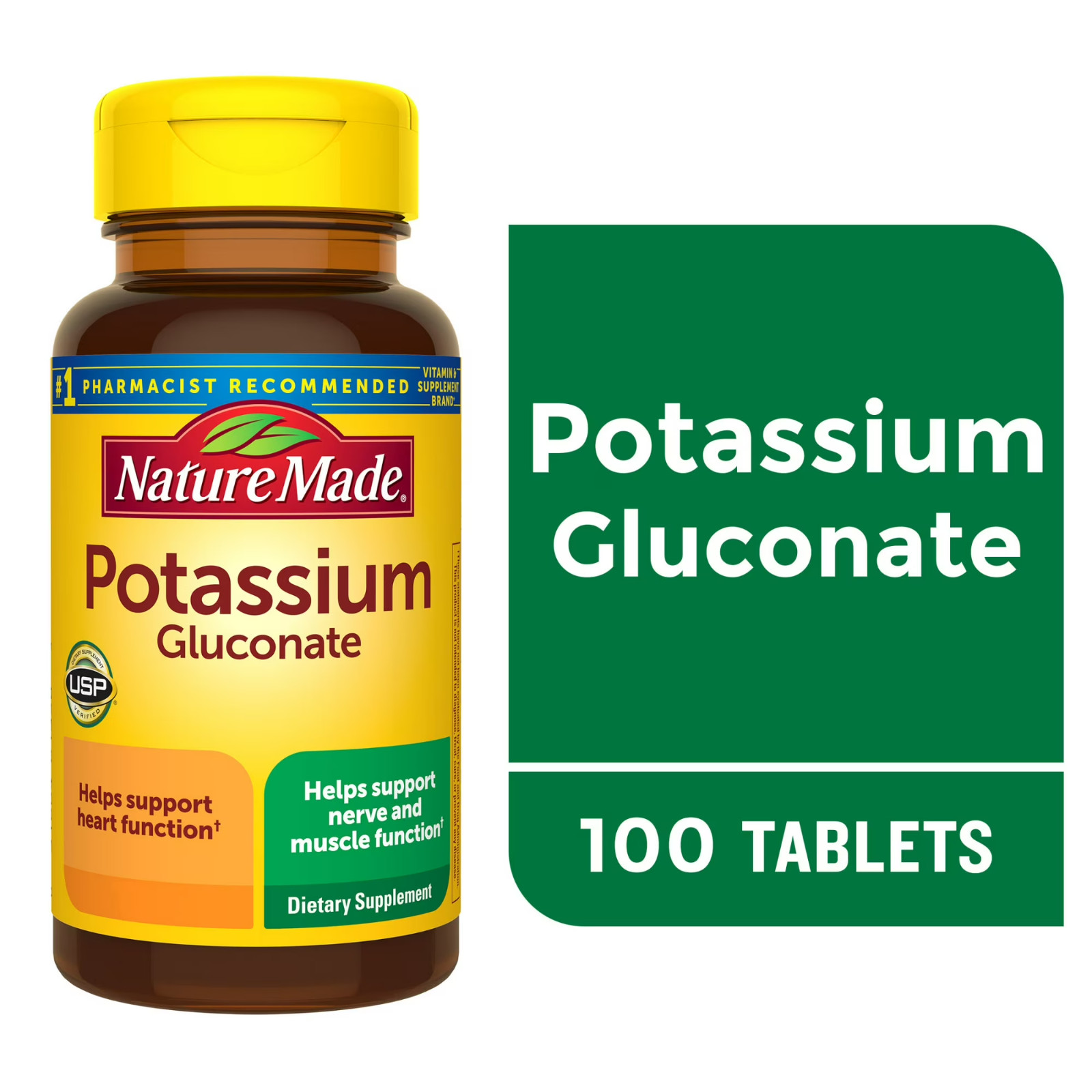 Potassium 550mg 100 Tablets Gluten Free Exp. 2028 #1 Recommended Heart, Nerve