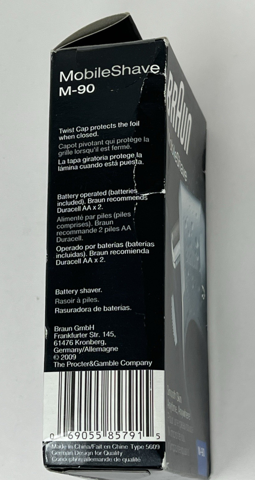Braun M90 MobileShave Battery Operated Travel Shaver New In Box / Sealed