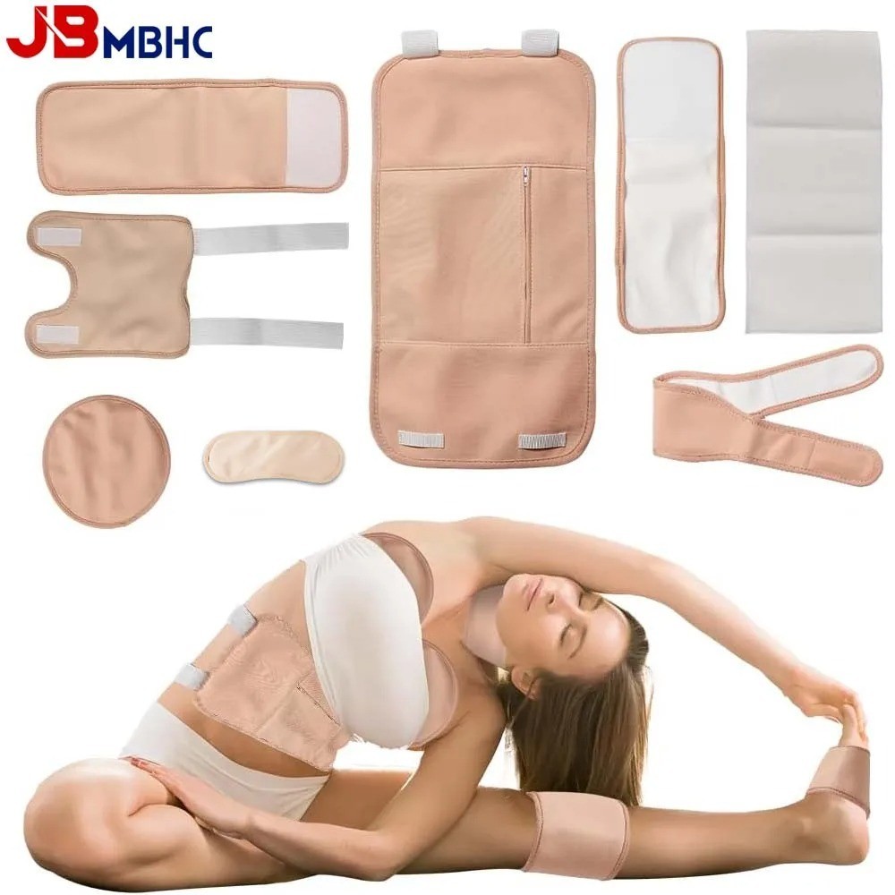 Organic Castor Oil Pack Wrap Reusable Castor Oil Compress Wrap Kit Adjustable