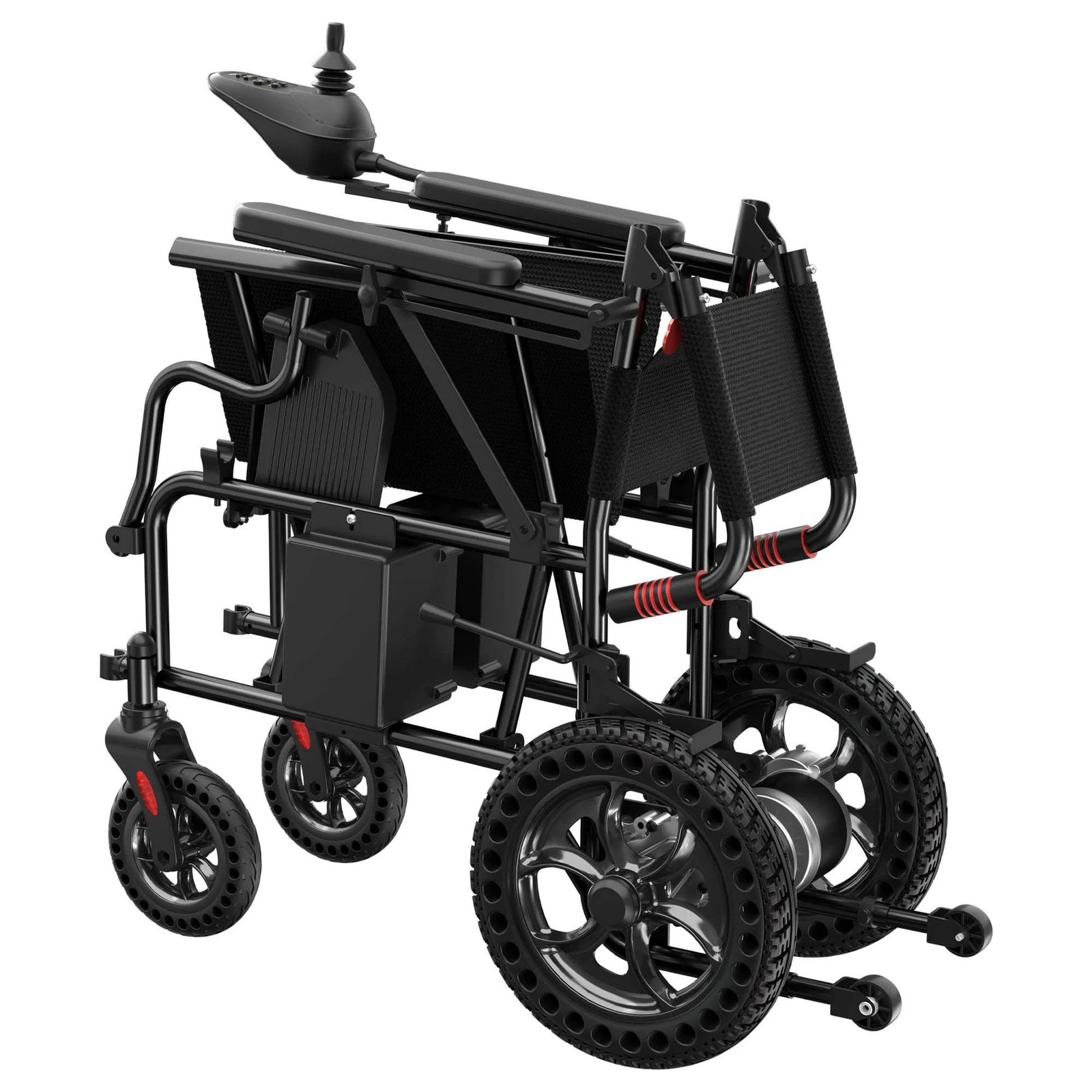 Kerdom Portable Folding Electric Wheelchair Blue