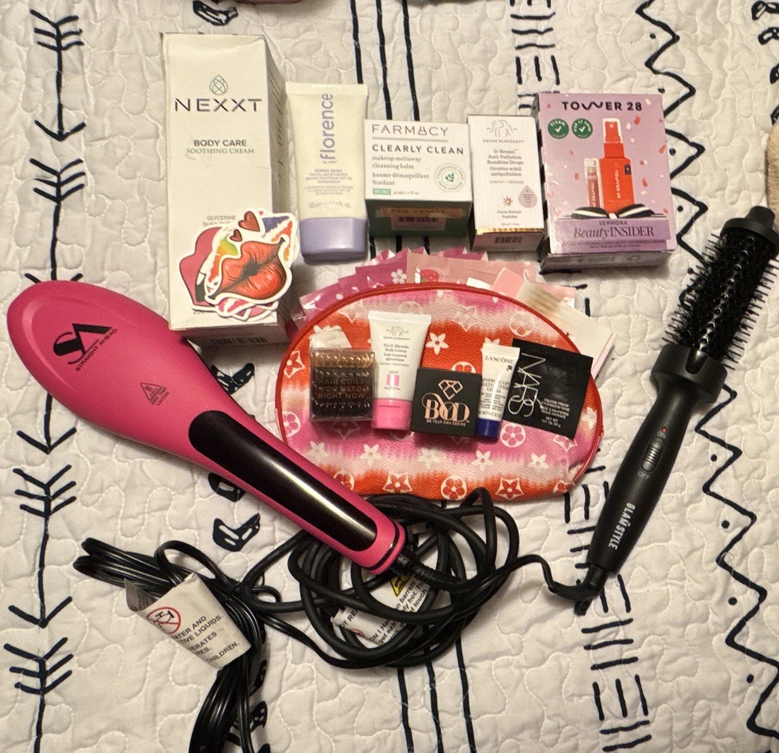Hair tools, Multiple Beauty items full & sample size, 8 Lip Masks and more!