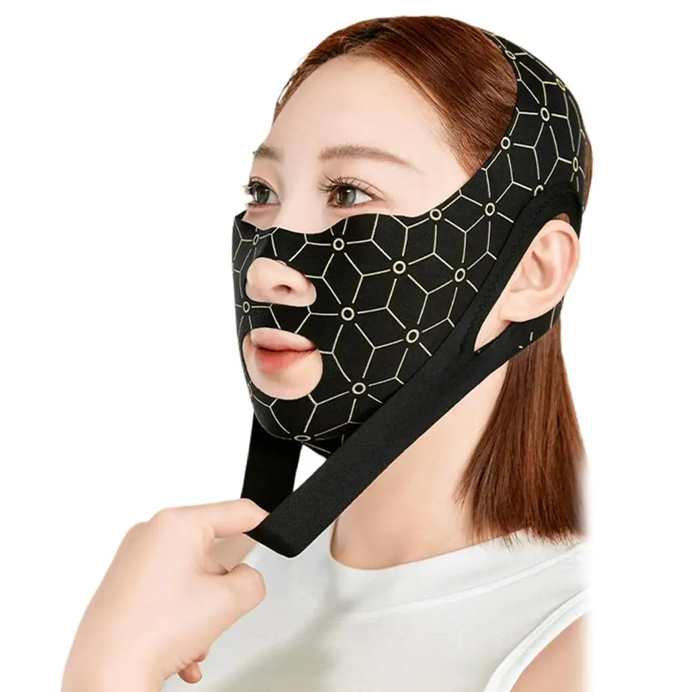 Face Lifting Tapes, Mask, Adjustable Toning Belts,reusable Chi
