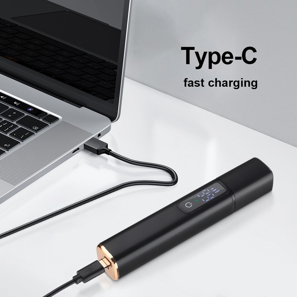 Ear and Nose Hair Trimmer with LED indicator USB Rechargeable Water Resistant
