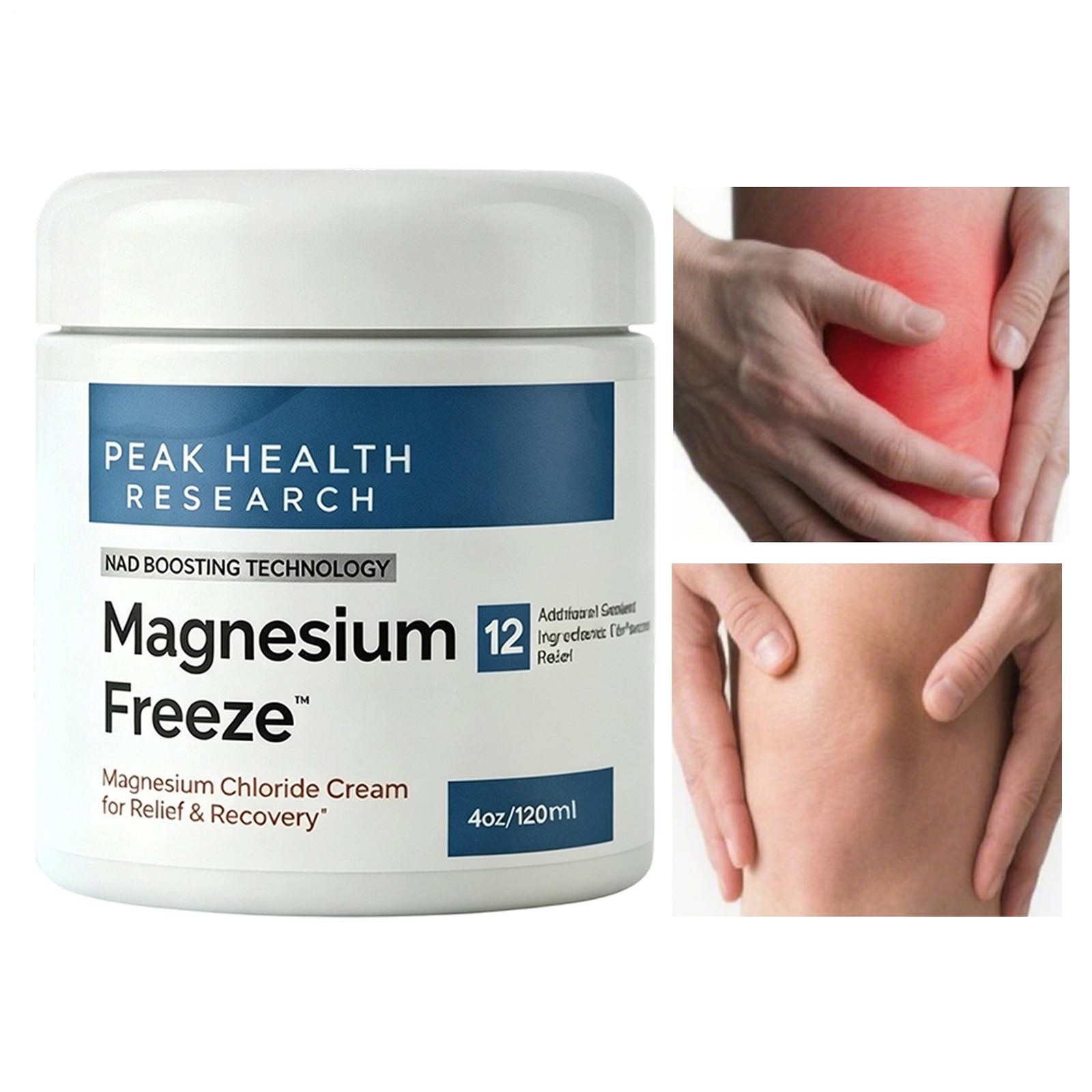 Magnesium Freeze -Topica-l Magnesium Cream with Niacinamide For Joints Low Back