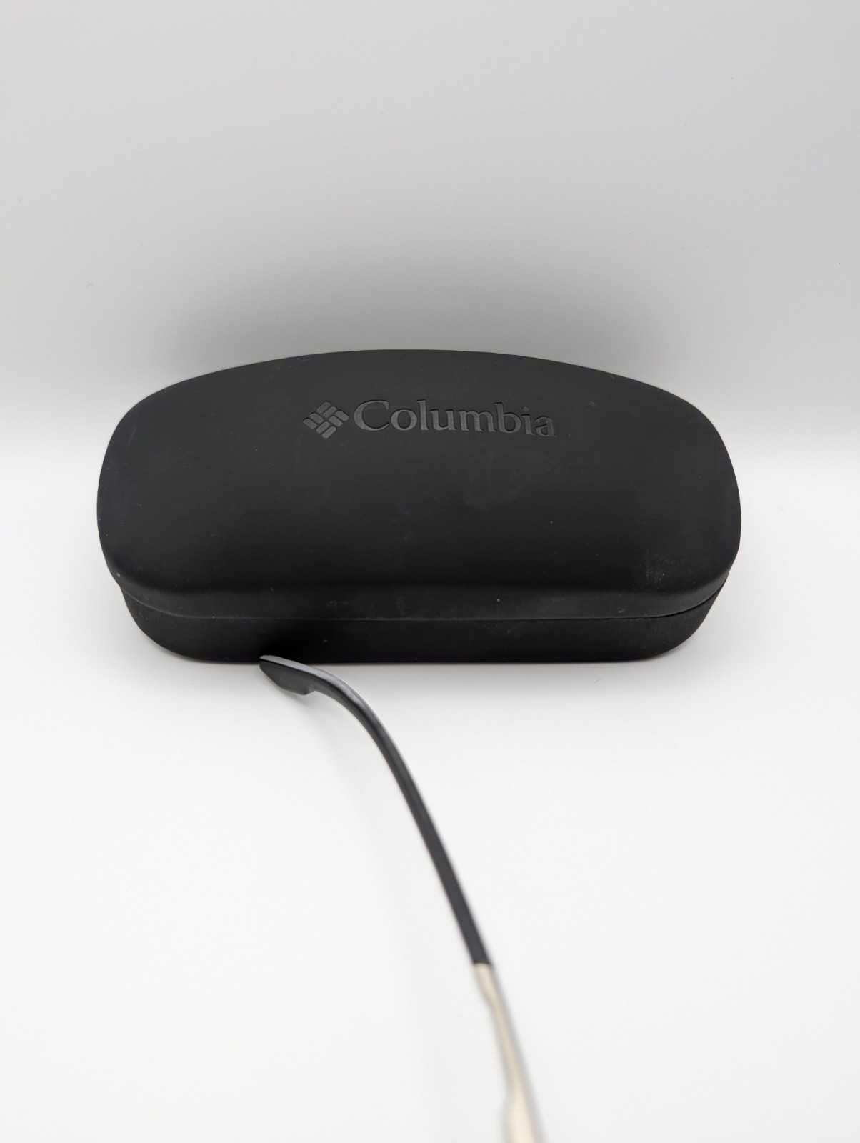 Columbia Eyeglass Frames Matte Black Silver Rectangle w/ Case USED Frame Only