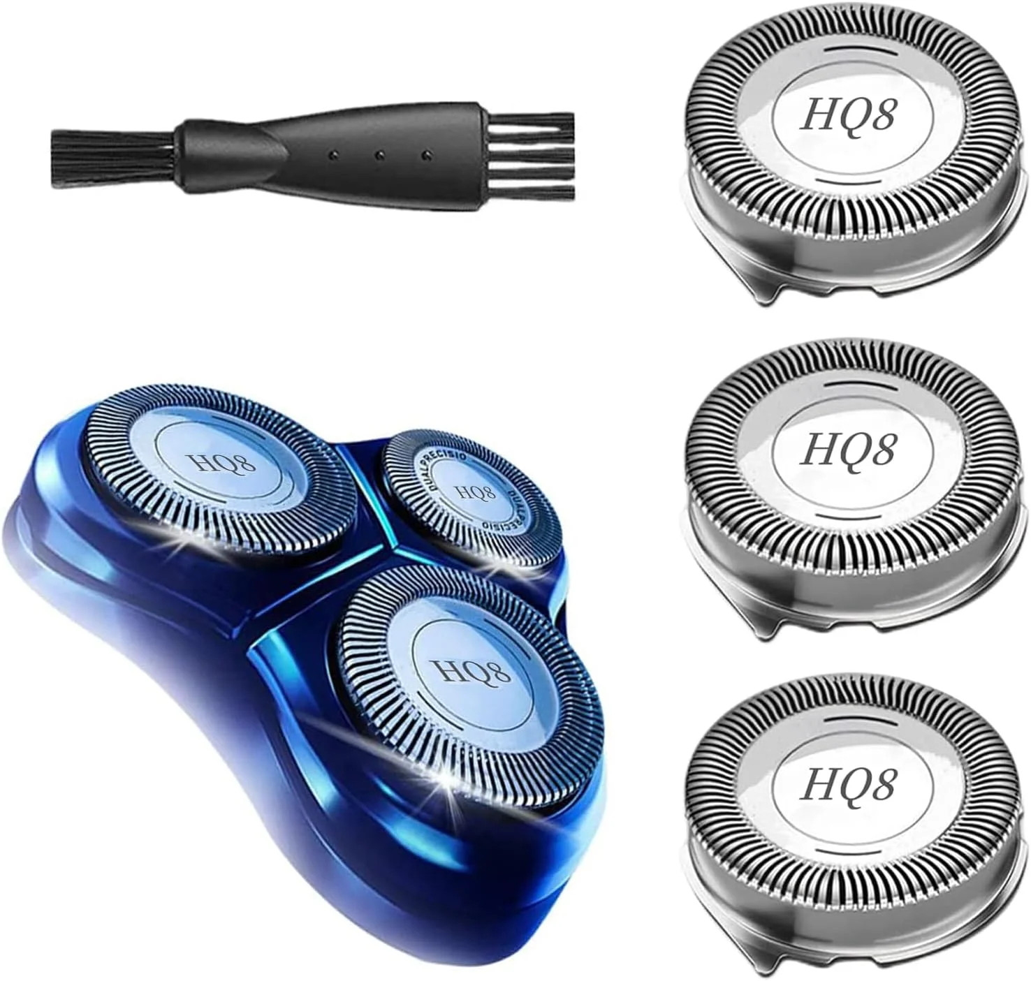 HQ8 Replacement Heads for Philips Norelco – 3 Pcs HQ8 Blades for Norelco Aquatec
