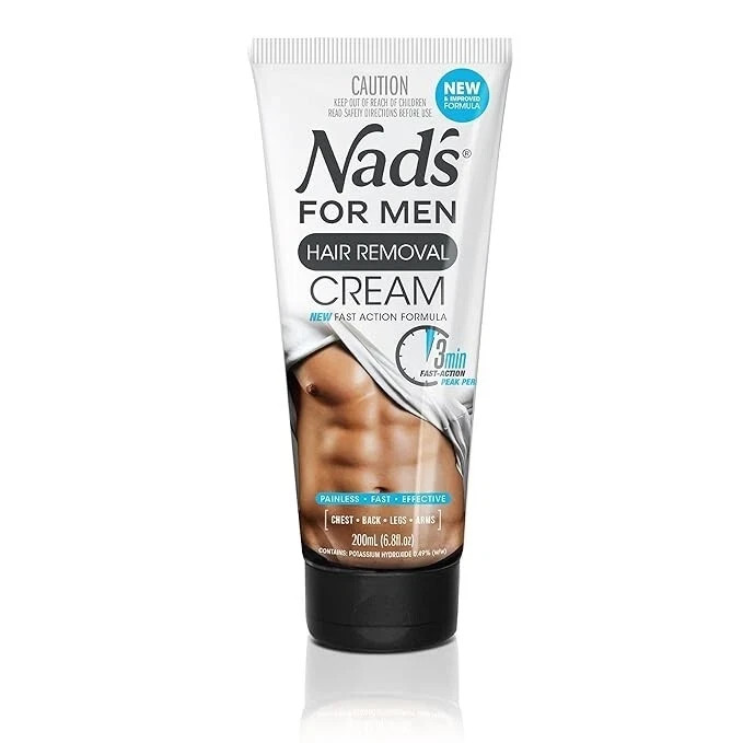 Nad’s for Men Hair Removal Cream Painless Hair Removal For Soothing For Men Fre