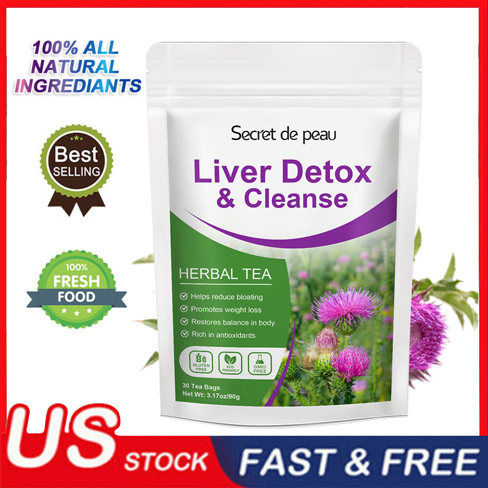 30 Days Detox Tea Bags 100% Natural Liver Metabolism Boost Immune Anti-oxidant