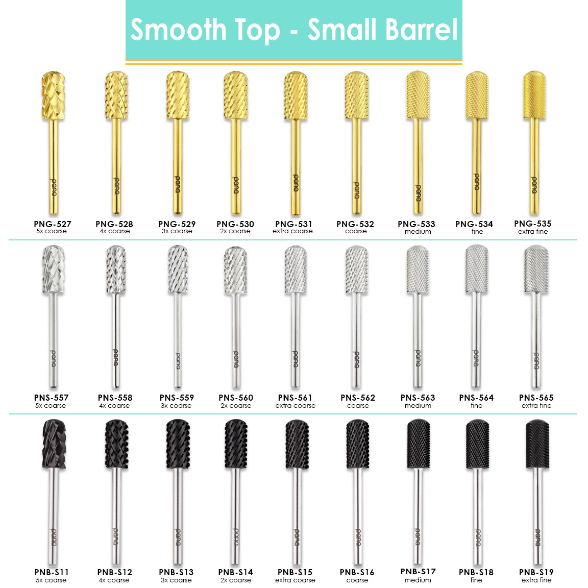 PANA 3/32″ Shank Size – Small or Large Barrel Smooth Round Top Nail Carbide Bit