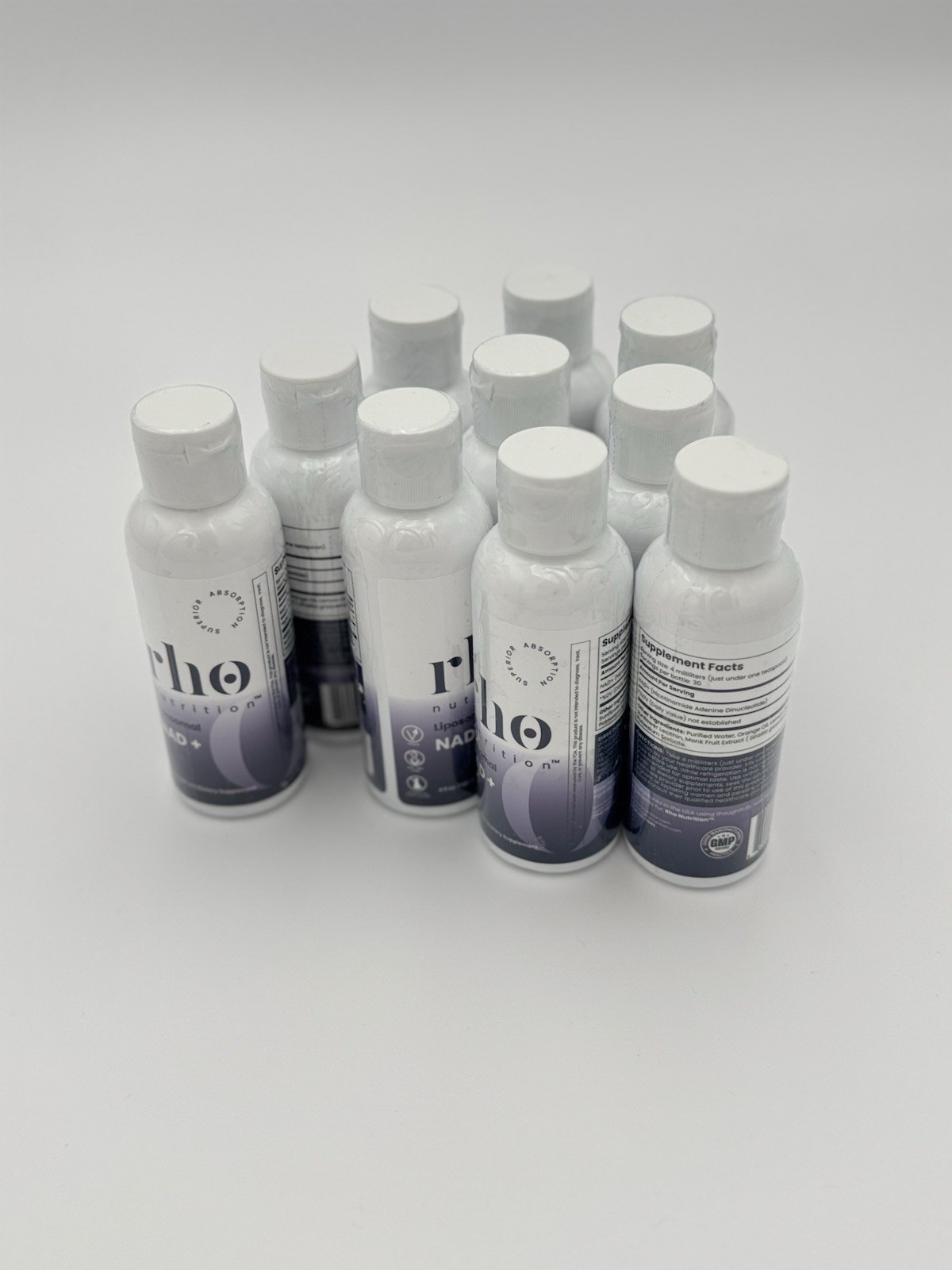 rho nutrition Liposomal NAD+ Liquid Dietary Supplement for Adults Unisex 3pc