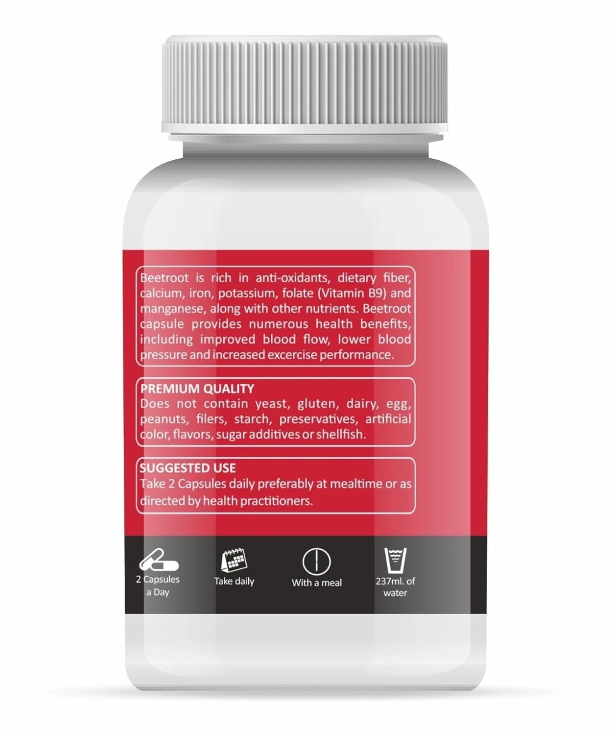 Holy Natural Beet Root Capsules, 120 Capsules