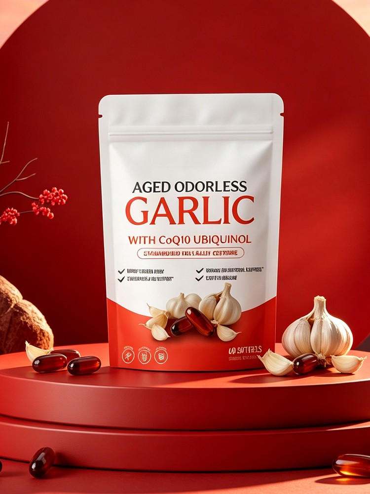 Garlic Extract 600mg Softgels (60 Count) – Odorless Aged Garlic Extra…