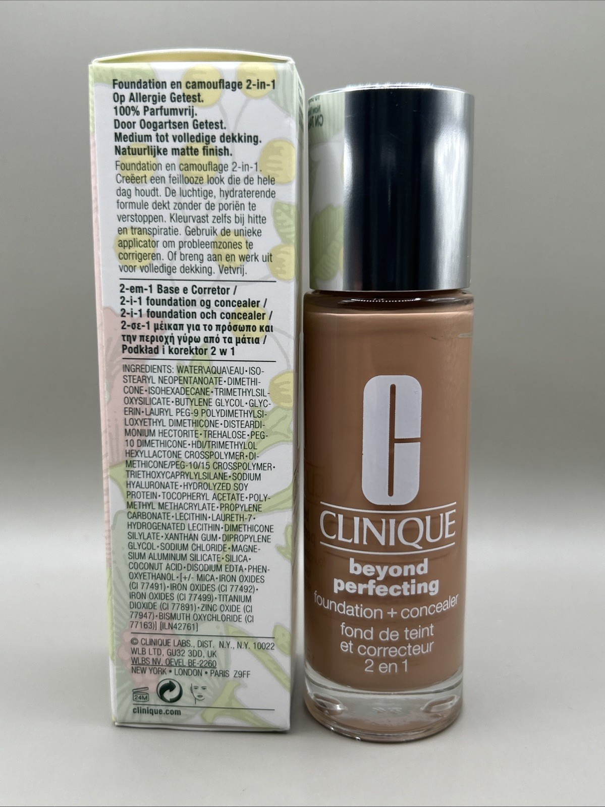 Clinique Beyond Perfecting Foundation+Concealer CN 74 Beige 1oz/30 NEW