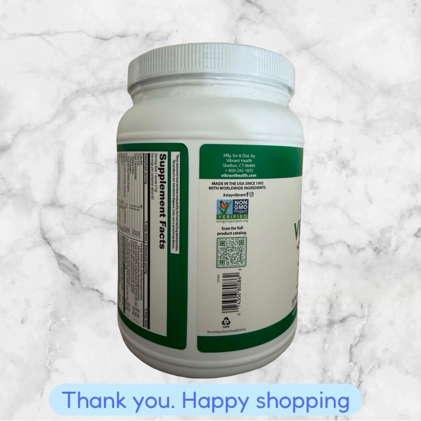 Vibrant Health Green Vibrance 32.21 oz 83 servings EXP2027+ NEW SHIPPING