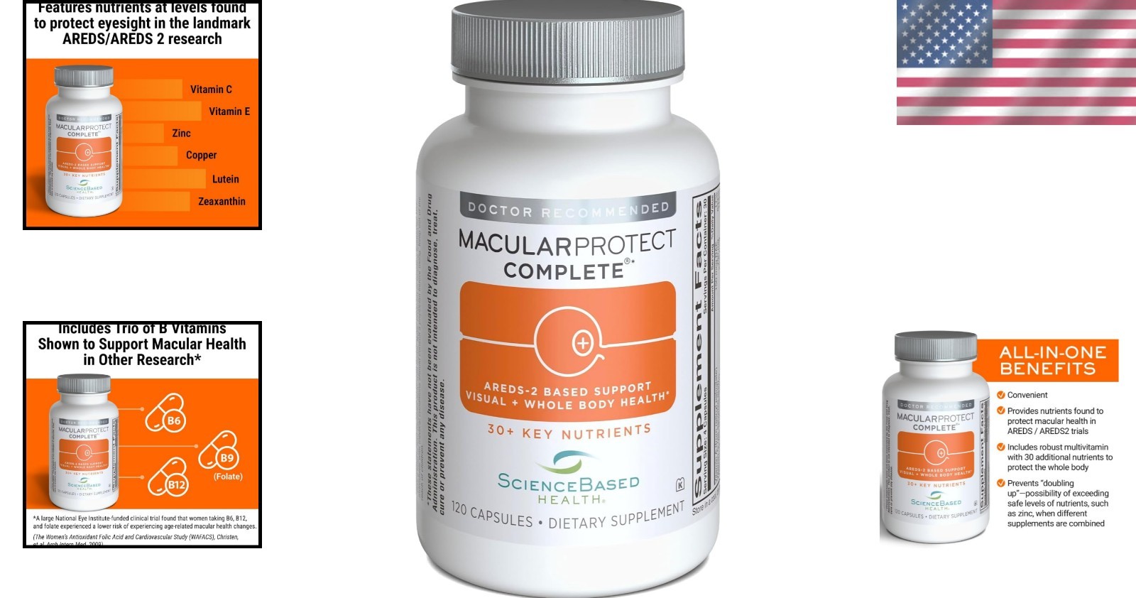 MacularProtect AREDS 2 + Multivitamin, 120 Ct – Vision & Whole Body Support