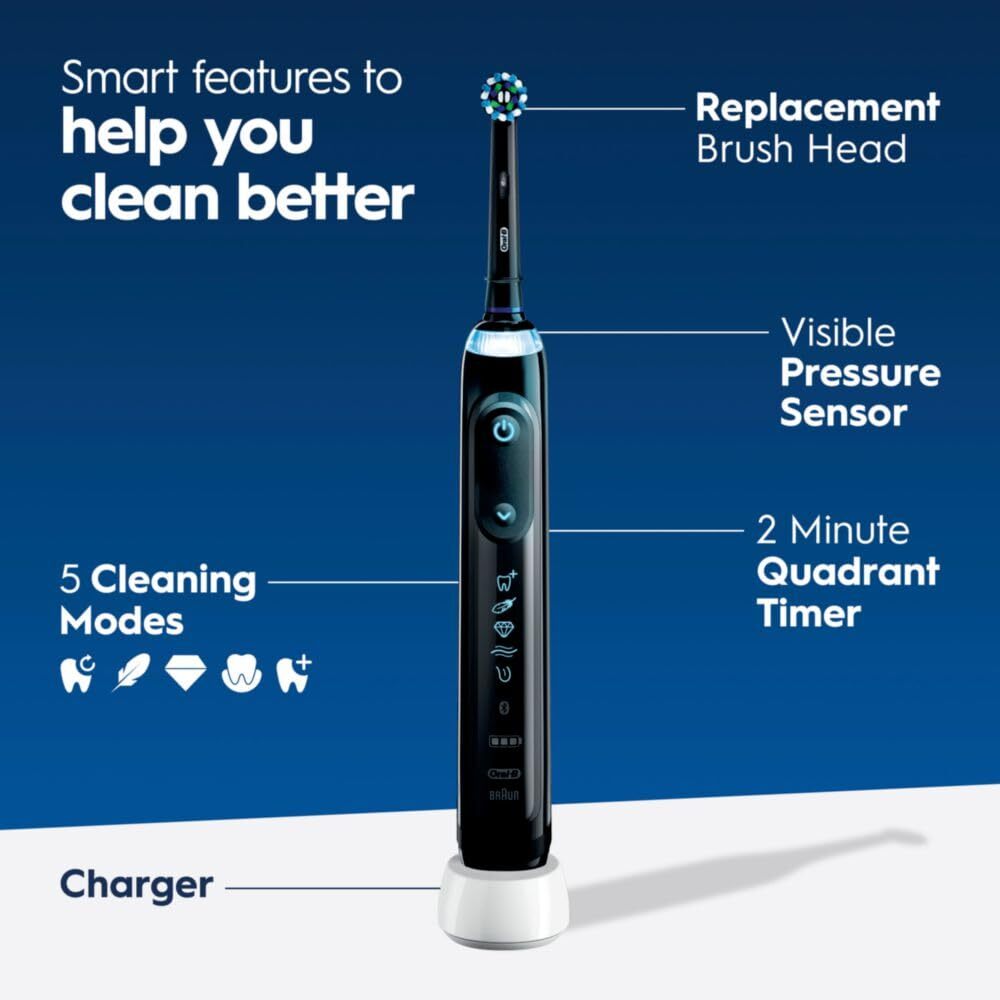 Oral-B Genius X Limited Rechargeable Electric Toothbrush with 1 Replacement Brus