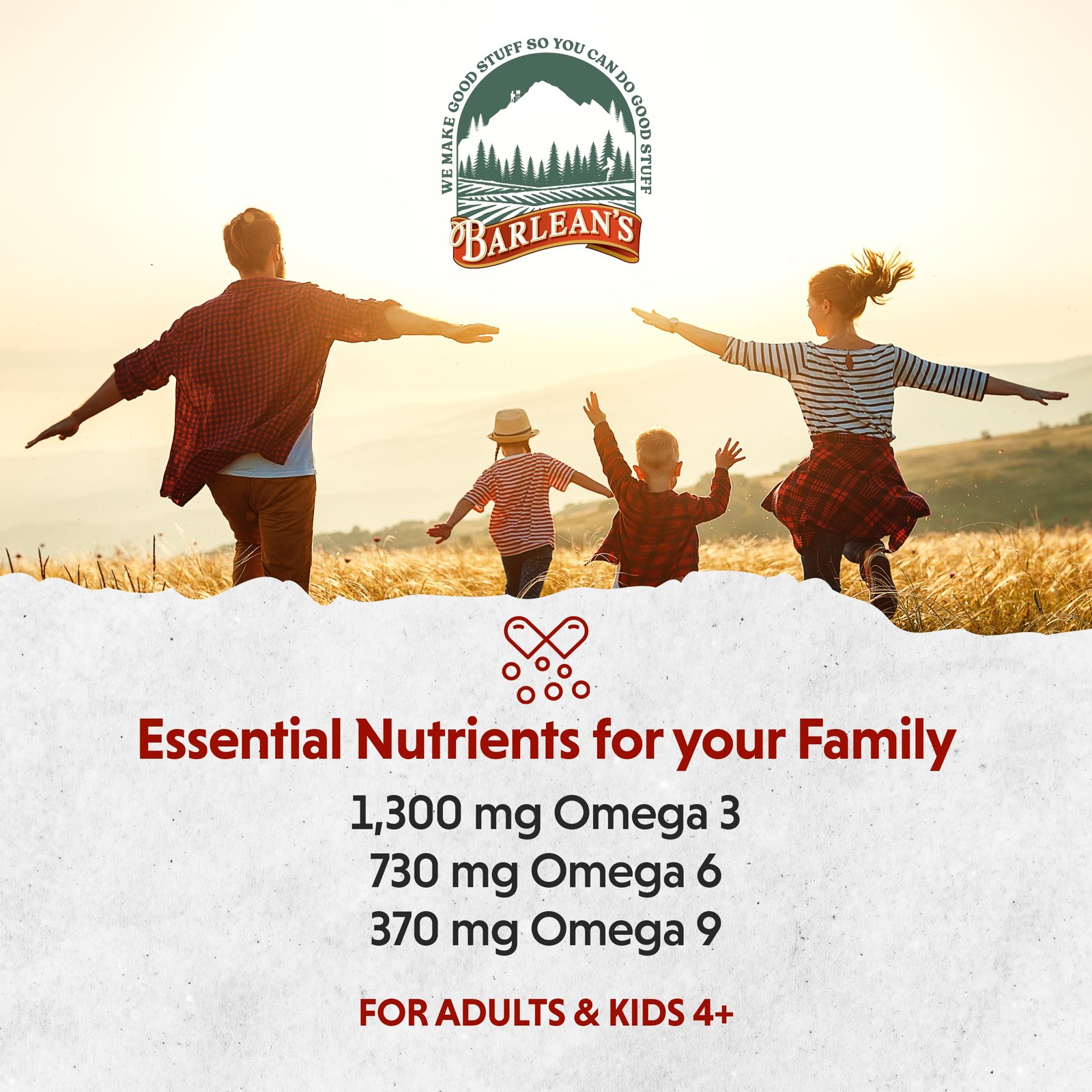 Barlean’s Total Omega 3 6 9 Orange Crème Liquid 8 Ounce (Pack of 1), Default