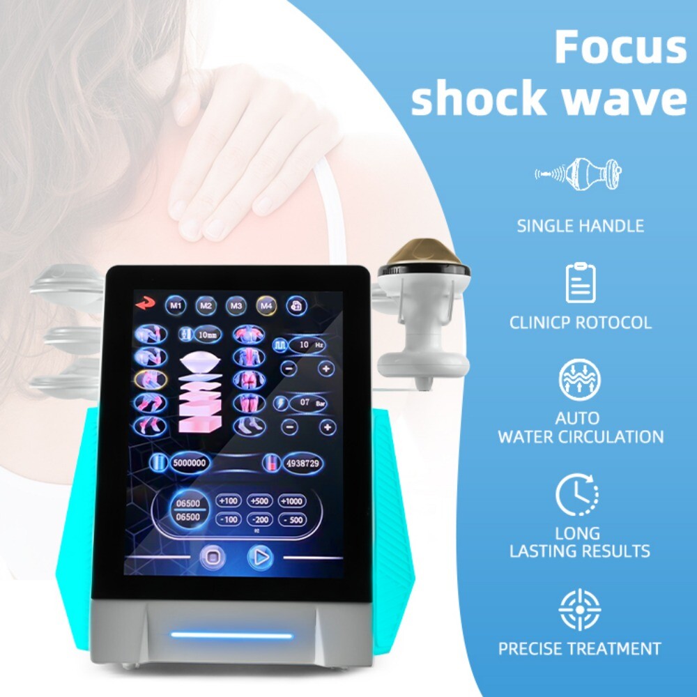 Piezo Wave ESWT Focused Shockwave Therapy Machine for Physio Pain Rehibilitation