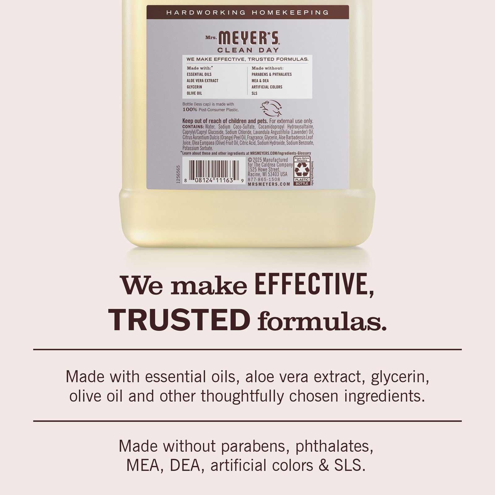 MRS. MEYER’S CLEAN DAY Hand Soap Refill, 33 Fl Oz (Pack of 1), No Color