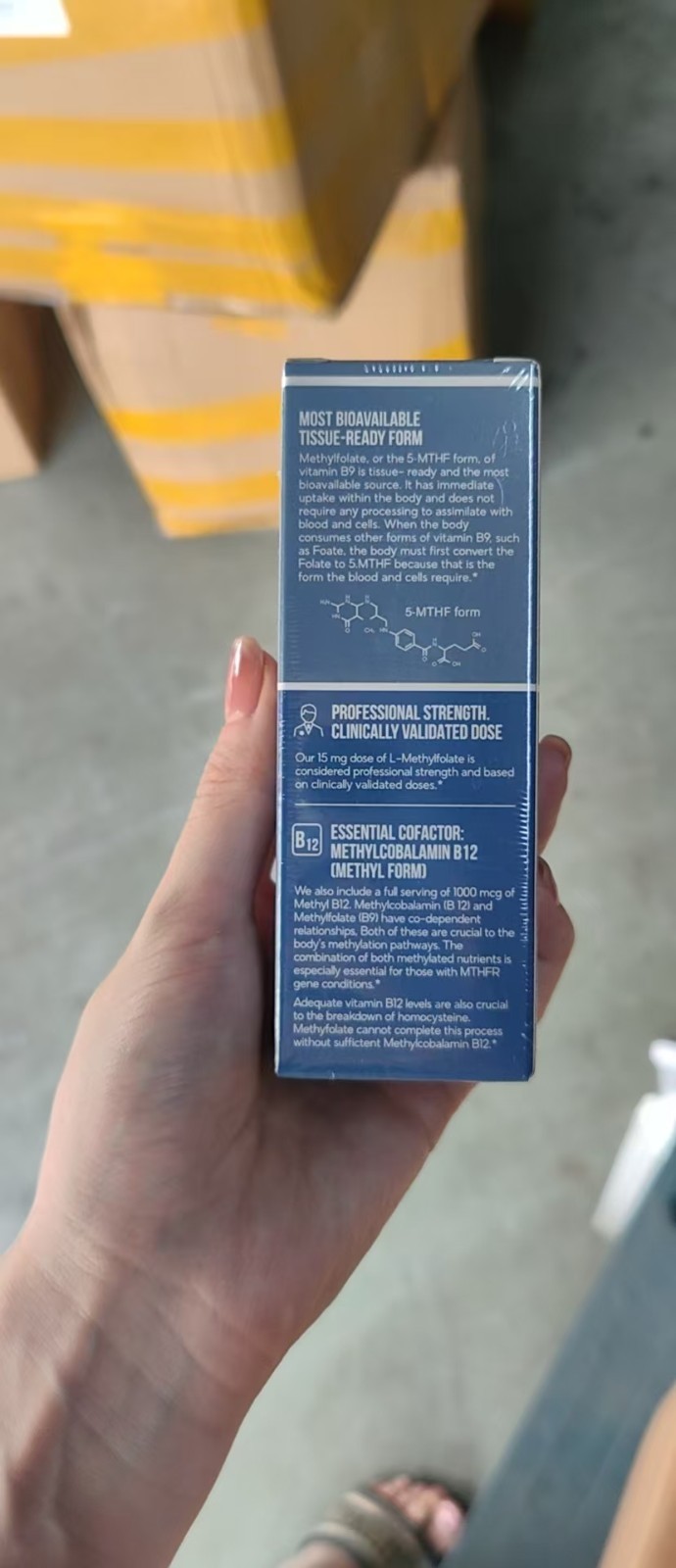 Triquetra L-Methylfolate 5-MTHF Plus Methyl B12 Supplement 1 oz Sealed Bottle