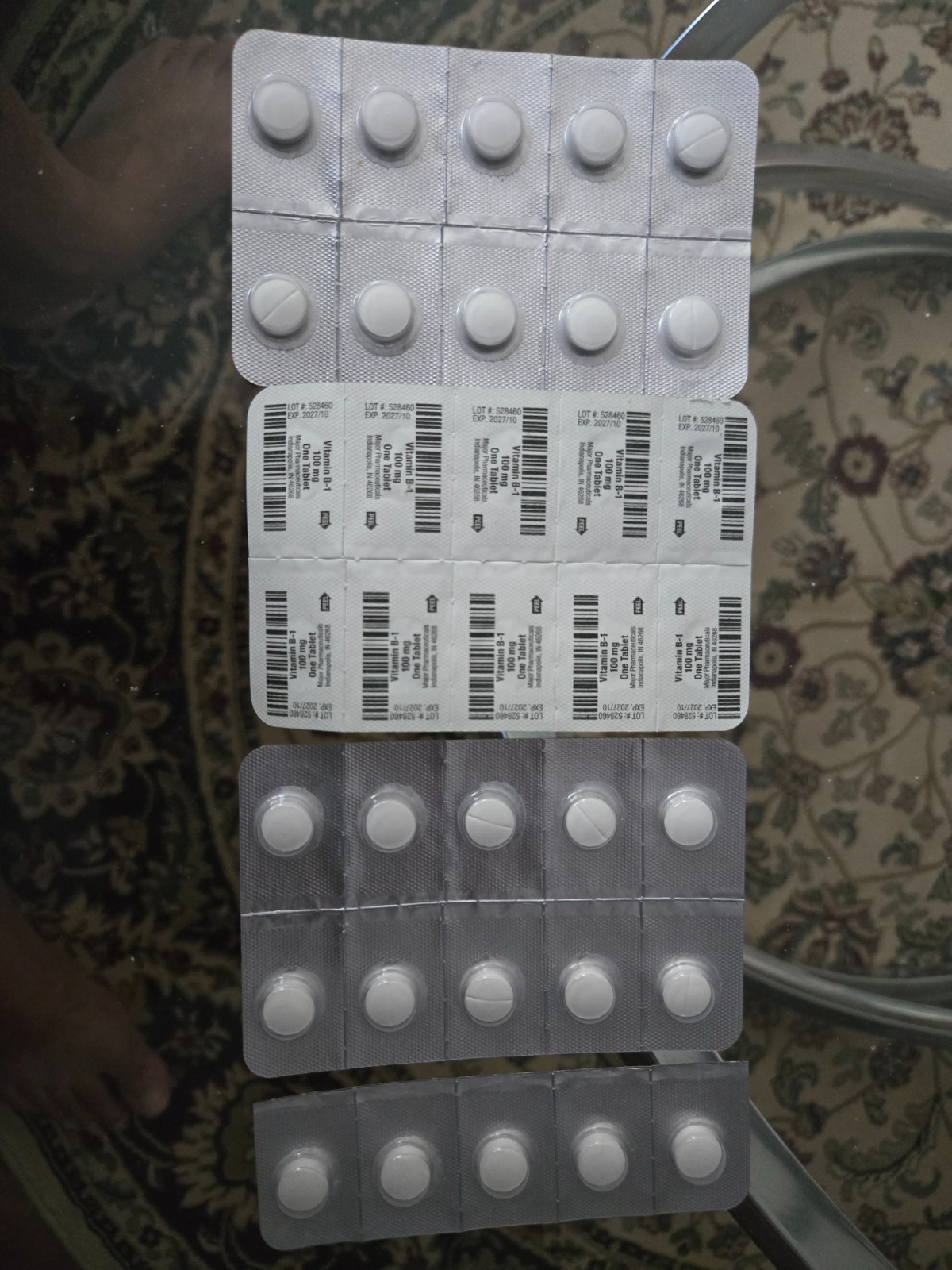 NEW – Vitamin B1 Thiamine 100 mg – EXP 10/2027