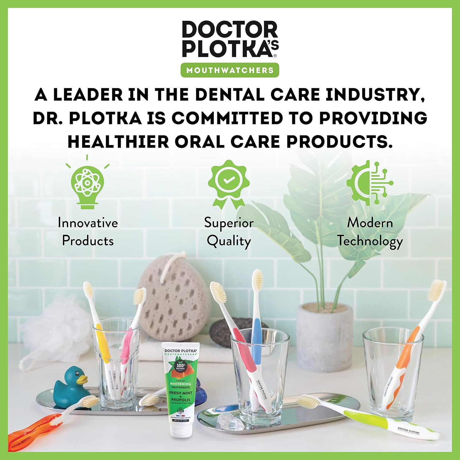 MOUTHWATCHERS Dr Plotkas Soft Bristle Flossing Toothbrush Manual Soft Toothbrush