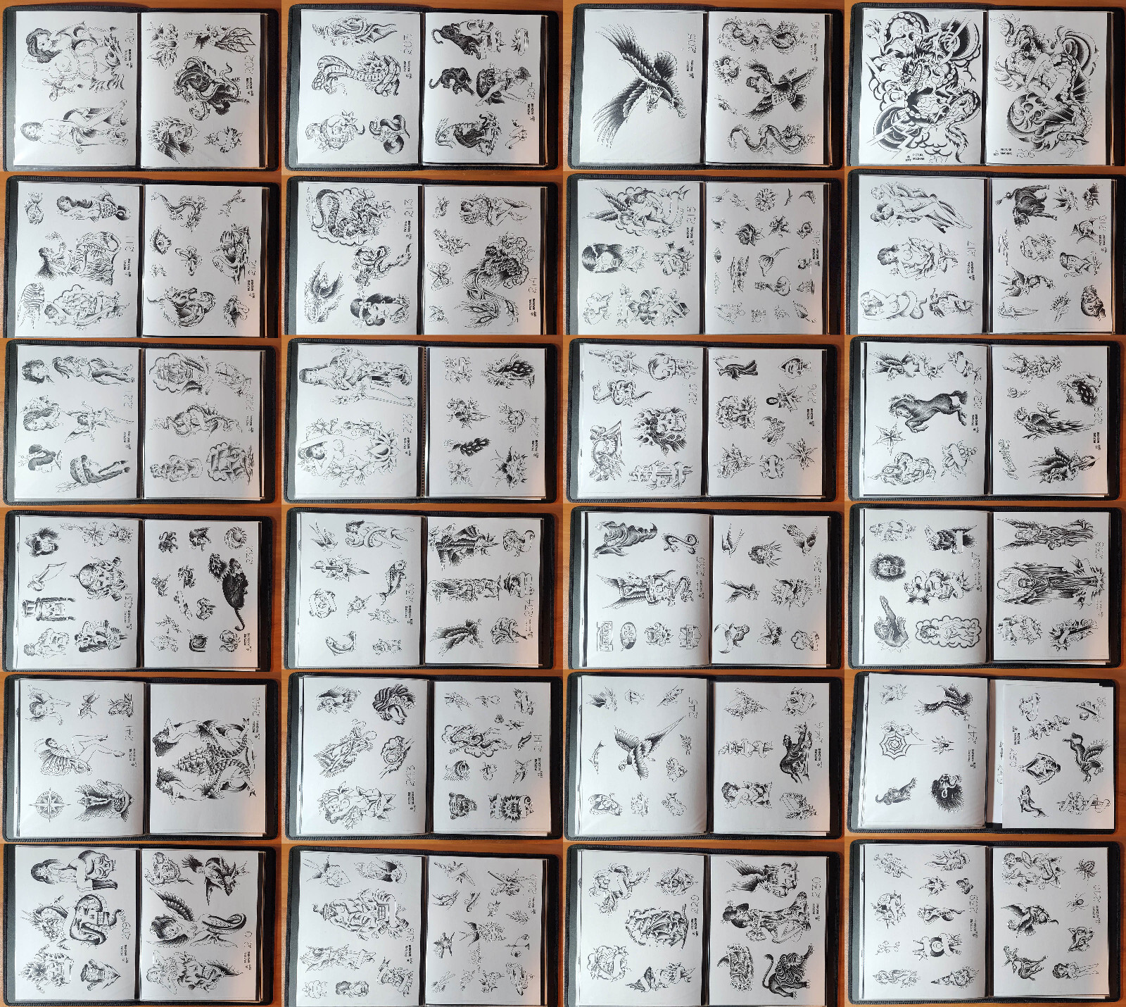 1976 Picture Machine Spaulding Rogers Traditional Vintage Tattoo Flash Book 201