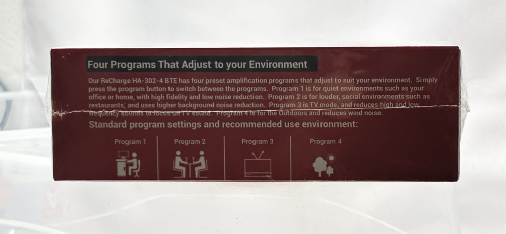Hearing Assist Recharge HA-302 Rechargeable Hearing Aids – Pair