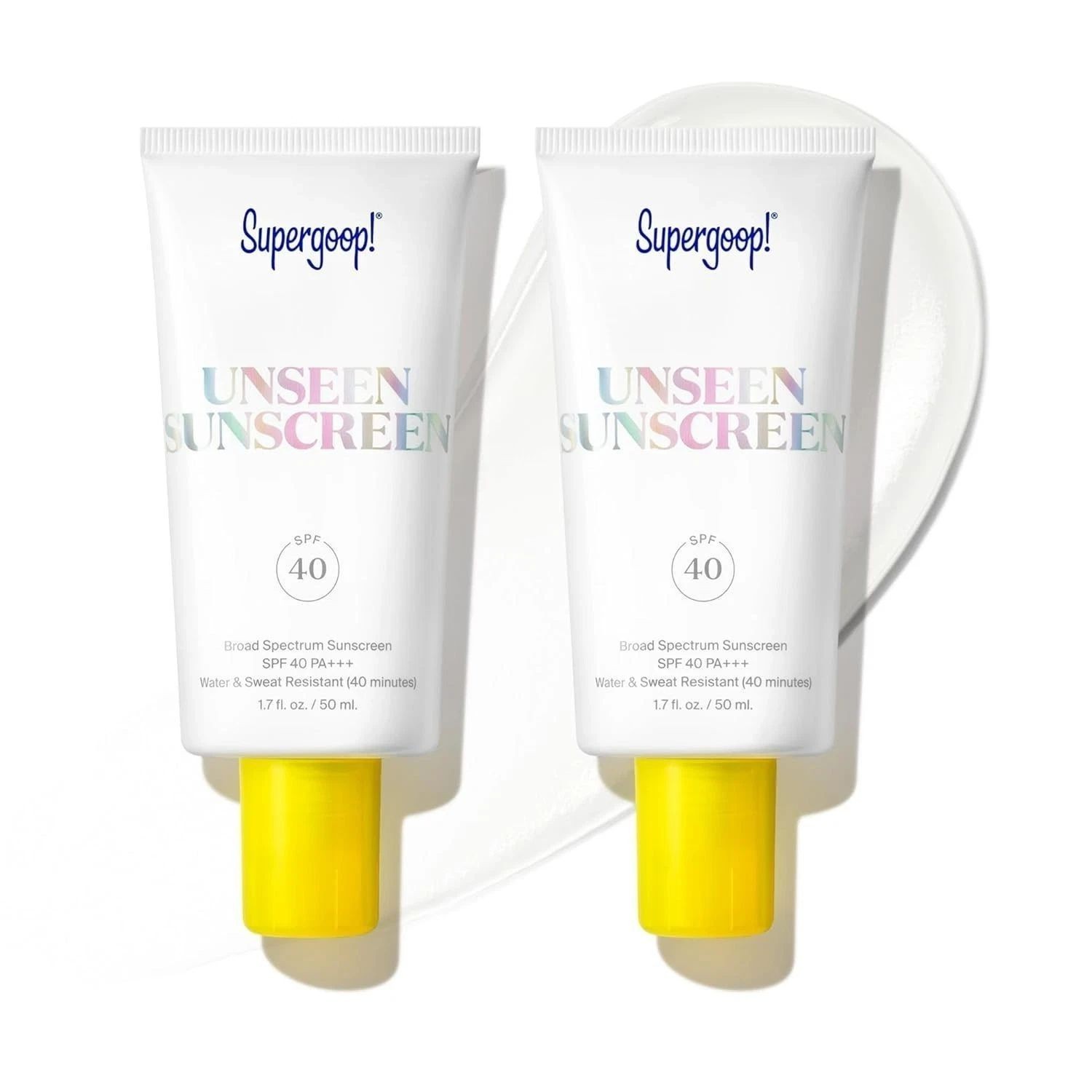 2 PACK Supergoop! Unseen Sunscreen SPF 40 (1.7oz /50ML) SEALED NEW USA FAST SHIP
