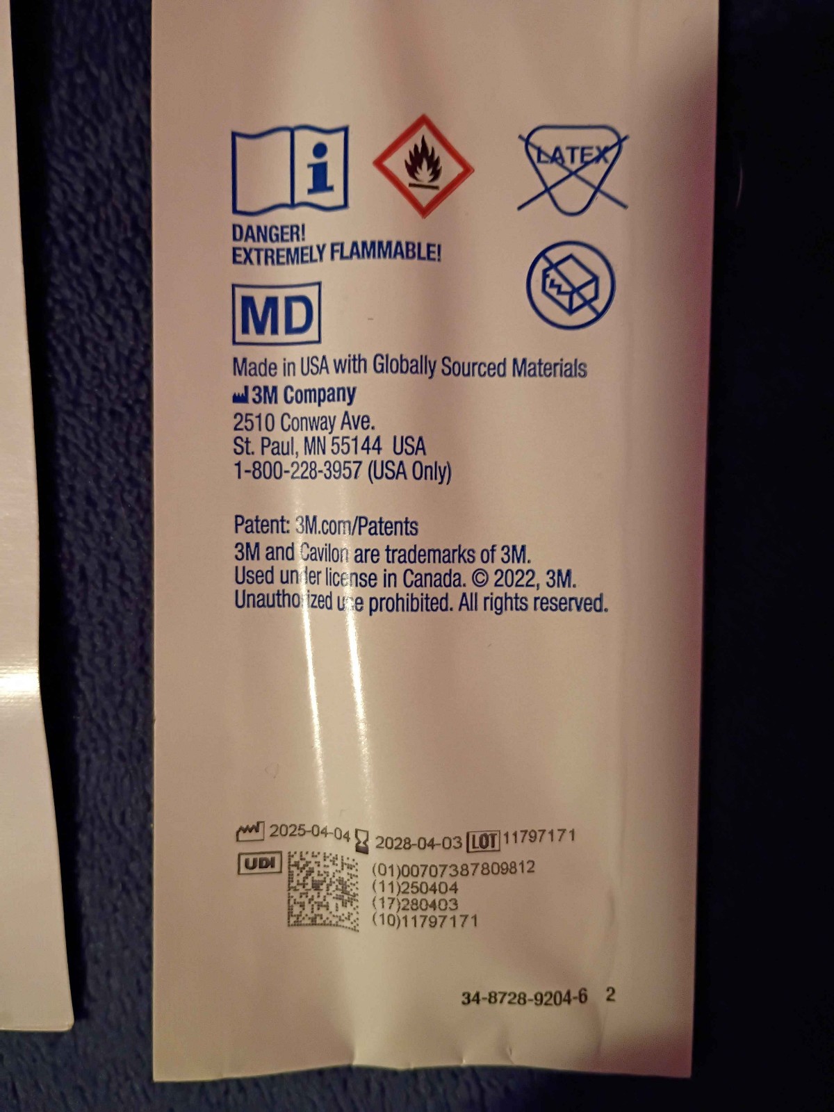 3M Cavilon 3343 No Sting Barrier Film 3ml wand lot of 20 sealed Exp 2028