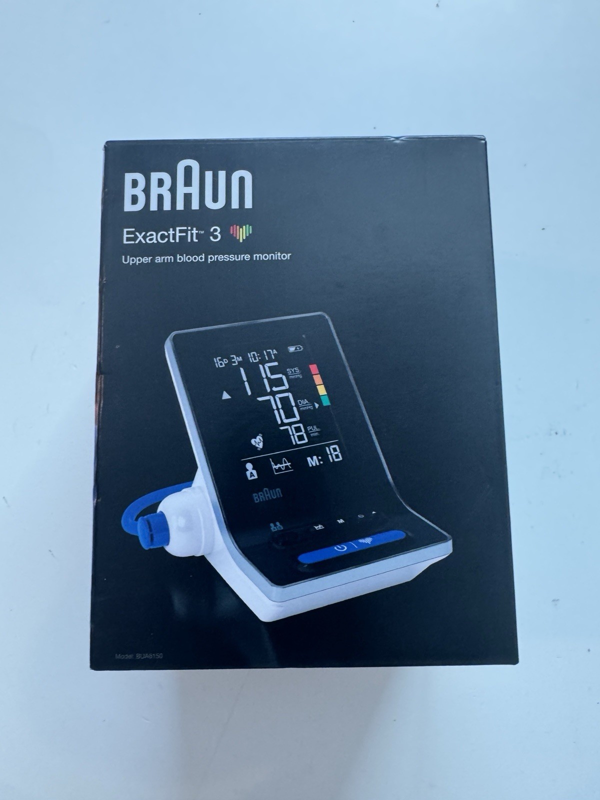 Braun ExactFit 3 Blood Pressure Monitor Upper Arm 80 Memory