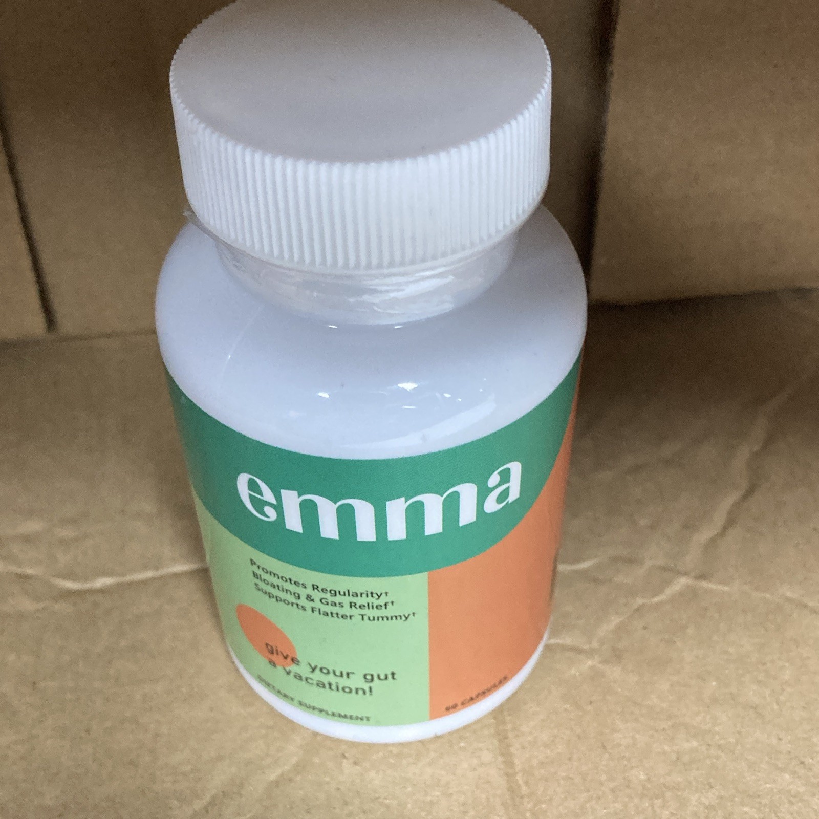 Emma Gas Relief Dietary Supplement Capsules, 60 Count, Adult Unisex