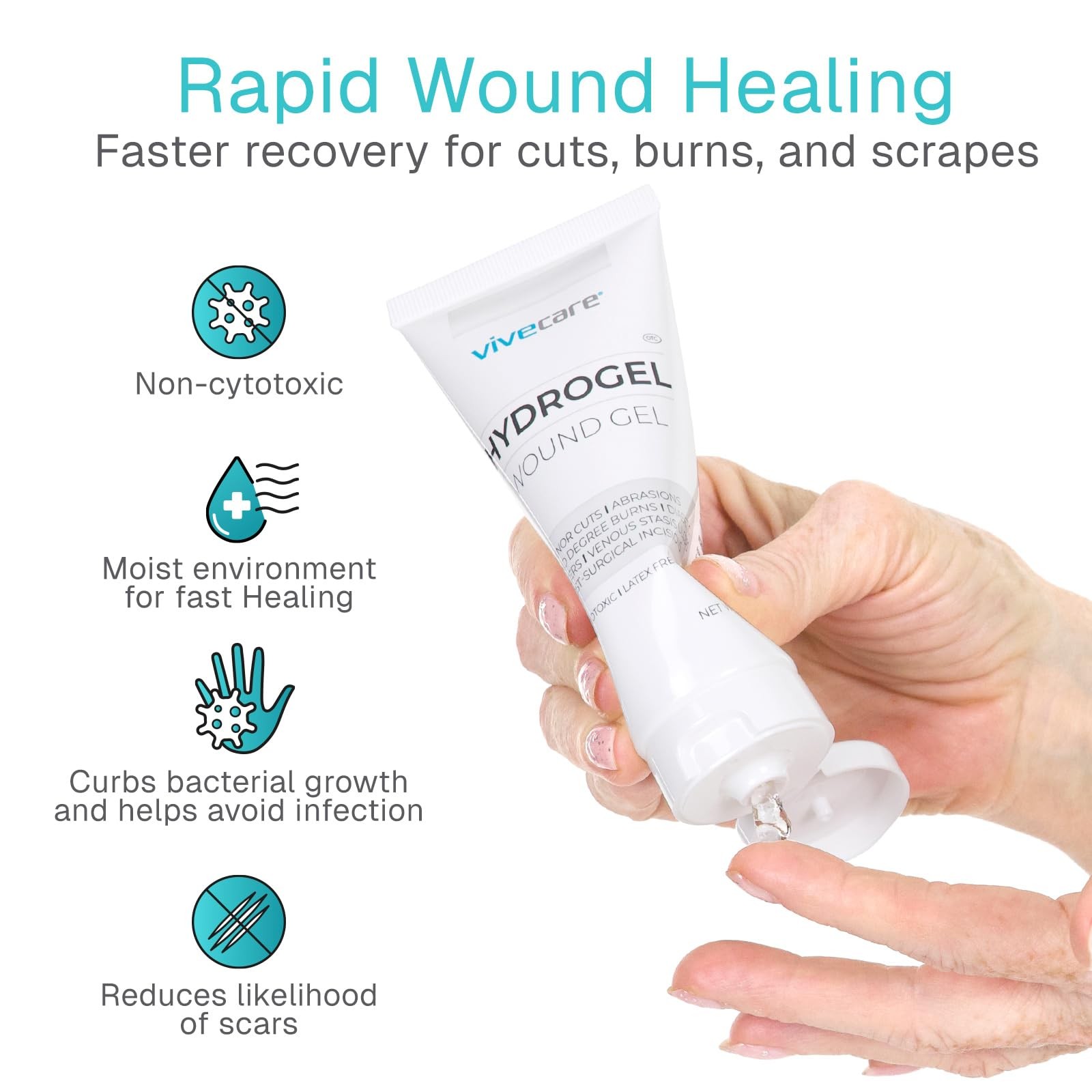 ViveCare Hydrogel: The Ultimate Ouchie Eraser for Cuts, Burns, and Boo-Boos