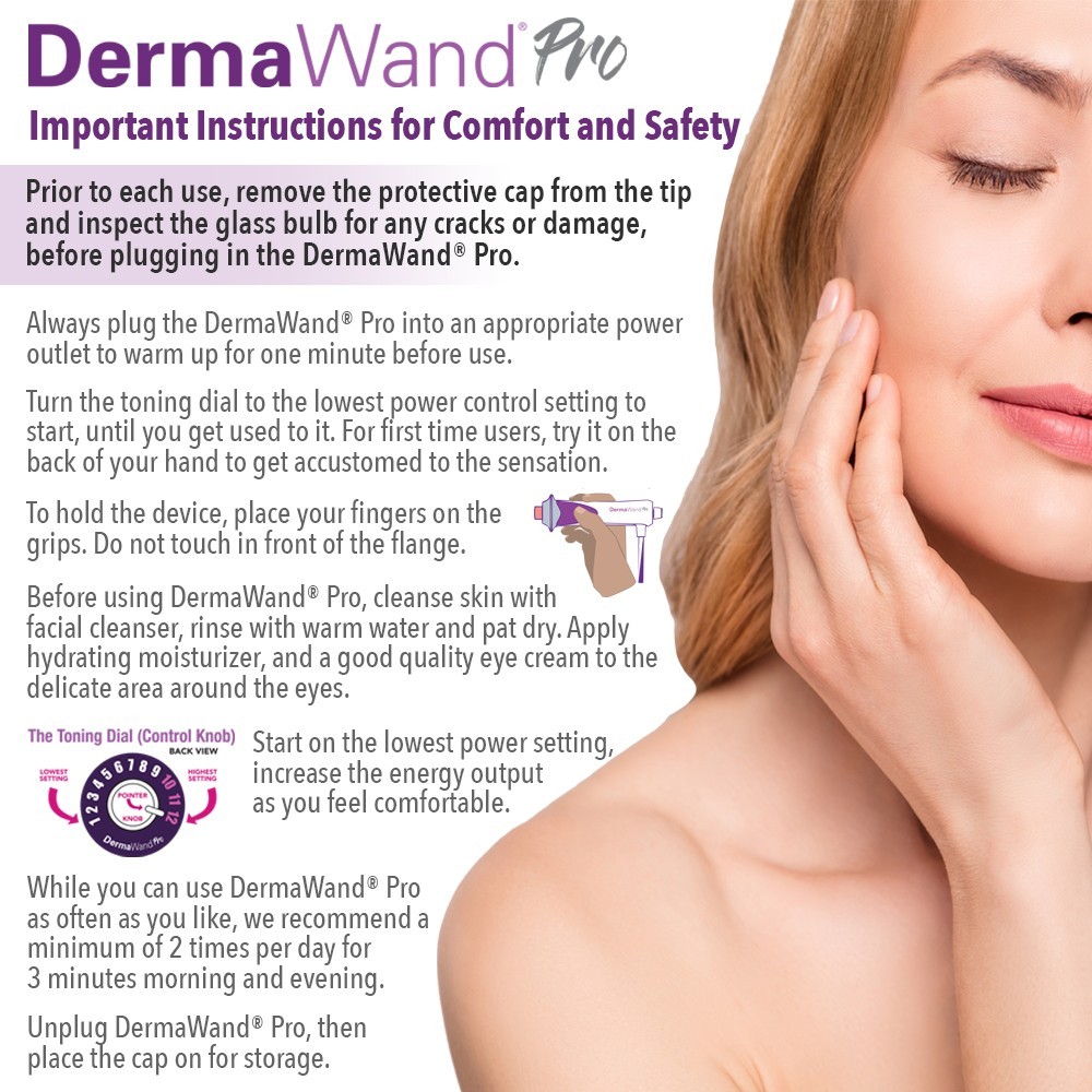 DermaWand PRO Newest Model – Factory Refurbished – 1 Year Warranty – See Images
