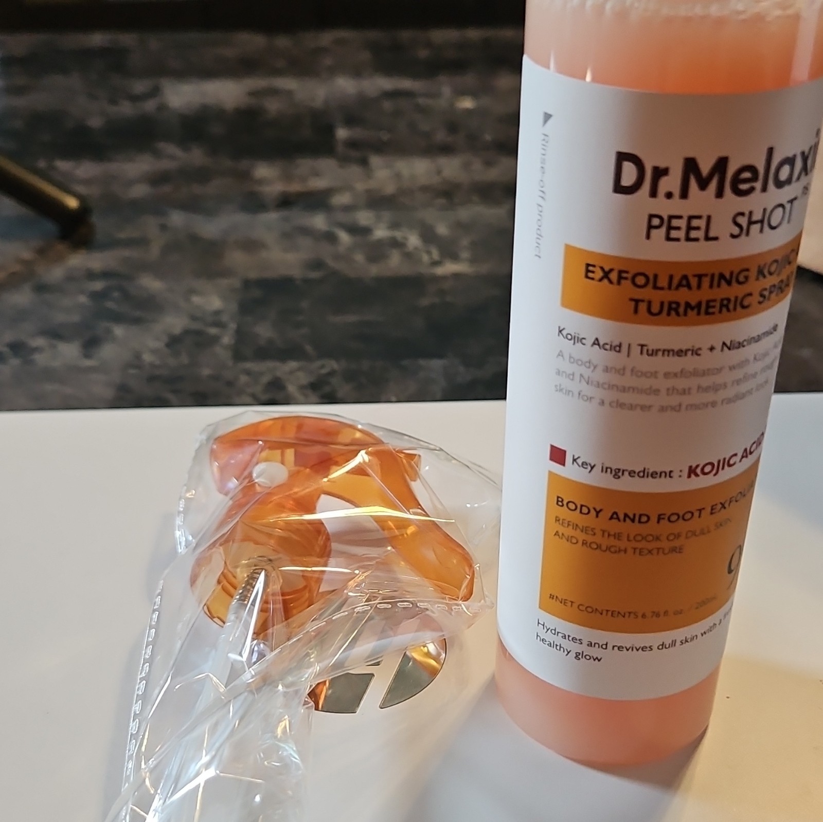 Dr.Melaxin Peel Shot PS Exfoliating Spray Body & Feet Kojic Acid Turmeric